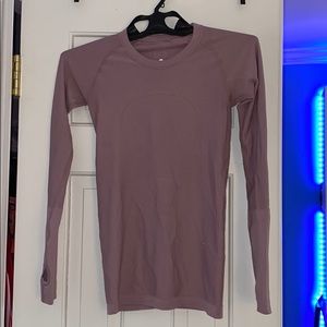 purple/pink lululemon swiftly tech long sleeve